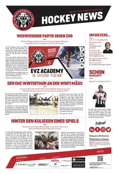 Hockey News 21/11/19
