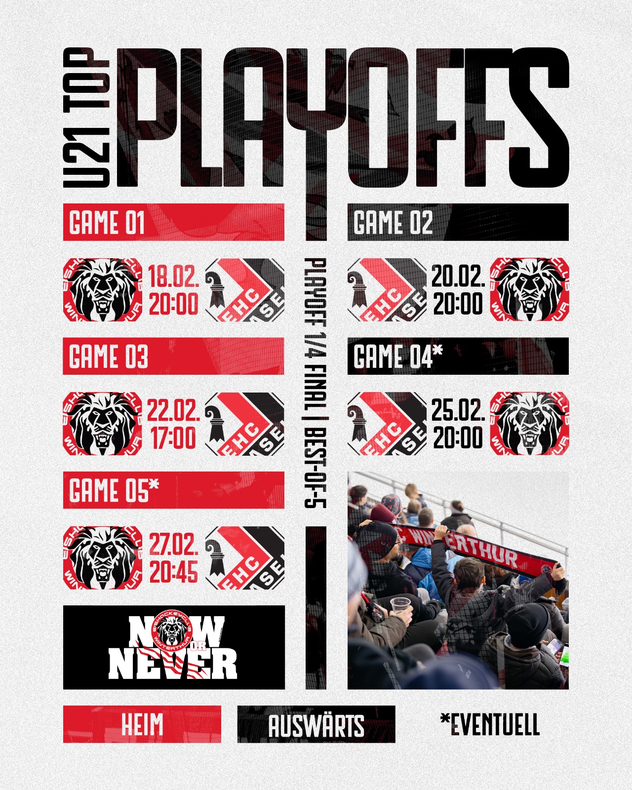 U21 Playoff Viertelfinal Now or Never